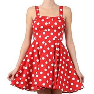 Starlit Polka dot rockabilly retro vibes womens dress Size Small 50's cosplay